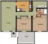 2 bed 1 bath