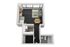 Modern 3D apartment layout showcasing a cozy bedroom, stylish living room, functional kitchen, and sleek bathroom.
