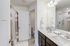 furnished bathroom with shower in townhome