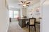 furnished study with desk and chair in townhome