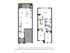 2D Floorplan Drawing of 3-bedroom, 2.5 bathroom townhome with garage