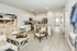 furnished living and kitchen area of home