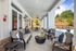 furnished patio area