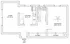Bright floor plan featuring a spacious living area, modern kitchen with dishwasher, cozy bedroom with ceiling fan, full bath, and ample closet space.