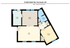 Inviting 2D floor plan of Unit 6 at 4330 Smith Rd, Cincinnati, OH, showcasing a 1-bedroom design with spacious living and dining areas, a modern kitchen, and a cozy bath in 831.89 sq ft.