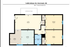 Inviting floor plan of Unit 1 at 4303 Allison St, Cincinnati, OH, featuring 880 sq ft with two cozy bedrooms, a spacious living room, dining area, and a functional kitchen, plus a covered balcony option.