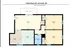 Charming floor plan of a Cincinnati apartment, featuring 2 bedrooms, a spacious living area, dining space, and modern kitchen with optional covered balcony, covering 880.64 sq ft.
