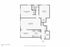 Modern apartment floor plan showcasing 2 bedrooms, a spacious living room, and a sleek kitchen in Denver, CO.