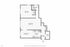 Elegant floor plan showcasing a spacious 1-bedroom apartment with an expansive living room, cozy dining area, modern kitchen, and ample closet space.
