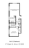 Charming Unit 8 floor plan with spacious bedroom, open living/dining room, modern kitchen, and convenient storage in Denver, CO.