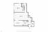 Elegant floor plan showcasing a spacious 1-bedroom apartment with a generous living room, dining area, and well-appointed kitchen, ideal for cozy living.