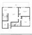 Inviting floor plan featuring 2 bedrooms, a spacious living room, and a large porch. Perfect blend of comfort and style at 857 sq ft.