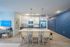 Furnished kitchen with large island