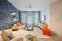Furnished living room with sofa and coffee table