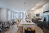 Furnished kitchen with large island