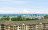 Breathtaking panoramic view from modern apartments, showcasing lush greenery and a vibrant cityscape under a clear blue sky.