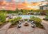 Outdoor pool and fire pit
