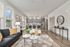 furnished living and kitchen area in apartment home