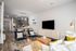 Open concept layout with furniture