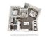 896 SF 1-Bed / 1-Bath apartment.