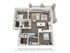 1,256 SF 2-Bed / 2-Bath apartment.