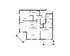 Modern floor plan showcasing 2 bedrooms, open kitchen-dining area, spacious living room, and two stylish bathrooms.