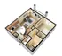 Chic 3D floor plan showcasing a modern apartment with 1 bedroom, open-concept kitchen, stylish living area, and cozy dining space.
