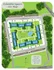 Inviting Columbia Square site map showcasing stylish apartment buildings, a relaxing pool, picnic area, and convenient parking garages surrounded by lush greenery.