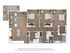 Spacious floor plan featuring 3 cozy bedrooms, an open-concept living and dining area, and a modern kitchen with abundant natural light.