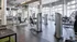 Bright, modern gym featuring state-of-the-art fitness equipment, large windows, and sleek design.
