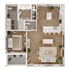 one bedroom one and half bath