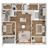 two bedroom two bath apartment