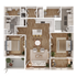 two bedroom two bath apartment
