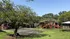 Charming apartment complex surrounded by lush greenery, featuring a private basketball court and peaceful residential buildings.