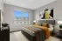 Virtually Staged Bedroom with Ochre Accents