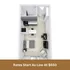 Modern studio apartment floor plan featuring a cozy living area, compact kitchen, and sleek bathroom. Rates start as low as $650.