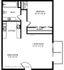 1B1Ba 595 Sq Ft