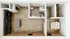 Modern 2D floor plan featuring a spacious bedroom, sleek kitchen, and contemporary bathroom.