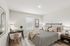 Spacious guest bedroom with room for a home office