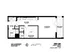 Chic floor plan of Unit 405 featuring 1 bedroom, 1 bath, a modern kitchen, and a cozy living/dining area with a balcony in Chicago. Total 749 sq ft.