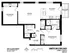 Modern floor plan of 1088 sq ft apartment featuring 2 stylish bedrooms, a contemporary kitchen, spacious living area, and private balcony, located at 3401 N. Southport Ave, Chicago.