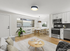 Bright and modern open-concept living space featuring a contemporary kitchen, sleek dining area, and cozy lounge with abundant natural light.