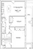 Detailed floor plan of Unit 101 with modern kitchen/living area, two bedrooms, and private patio.