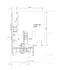 Chic studio unit floor plan with modern kitchen and cozy bathroom, perfectly designed for compact living.