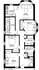 Chic apartment floor plan showcasing 3 bedrooms, bright living area, modern kitchen, and 2 full baths.