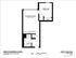 Modern floor plan for Unit 206/406 with one bedroom, an open kitchen and living area, and a compact bathroom, totaling 550 sq ft at 4806 N Magnolia Ave.