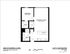 Chic floor plan of a unit at 4806 N Magnolia Ave featuring 1 bedroom, an open kitchen/living area, and modern amenities in a 660 sq ft space.