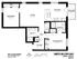 Chic floor plan for Units 201/301/401 featuring 2 bedrooms, 2 baths, an expansive living area, modern kitchen, and balcony, totaling 1088 sq ft in Chicago.