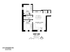 Modern floor plan of Unit 305 showcasing 2 spacious bedrooms, a combined kitchen and living area, and a well-designed bathroom at 621 W. Belmont Ave, Chicago.