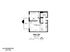 Modern Unit 303 floor plan, featuring 1 bedroom and 1 bath with an open kitchen/living area, plus a private balcony at 621 W. Belmont Ave, Chicago.